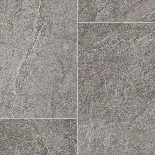 Vinyl op rol IVC tegellook Nerutex Cornwall Slate T96 2,8mm verschillende breedtes