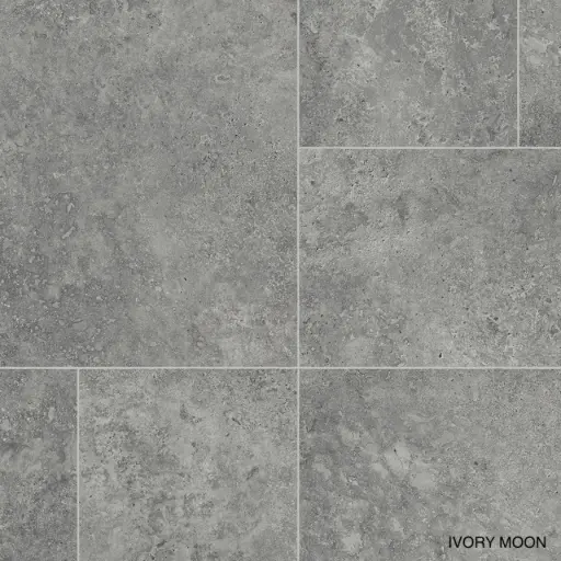 Vinyl op rol IVC tegellook Ultimate Surfaces Ivory Moon 595 2,90mm verschillende breedtes