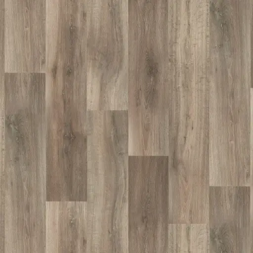 Vinyl op rol PrimoFloor houtlook Siravo grijsbruin eiken 0609 2,8mm 4m breed