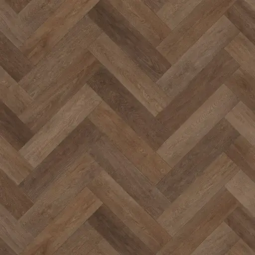 Vinyl op rol PrimoFloor visgraat Supreme Patagonia bruin 5930 2,8mm 4m breed