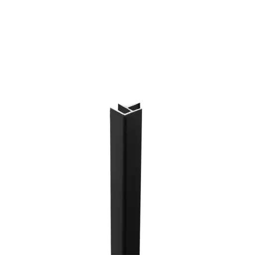 PrimoWall Binnen- en buitenhoekprofiel zwart PVC wand