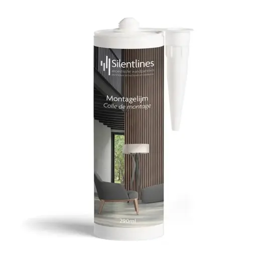 PrimoWall lijm lattenwanden 290ml zwart