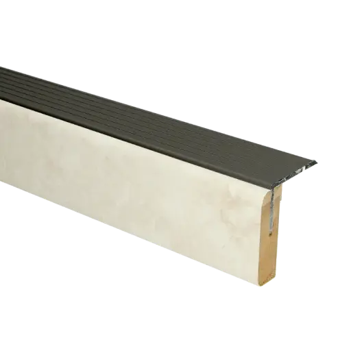 72906 PrimoStep - Uitlooptrede alu brons - Baltic grijs marmer - 121 x 5,7 cm