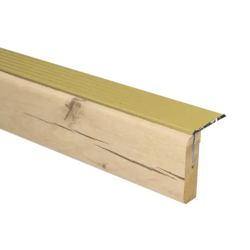 72977 PrimoStep - Uitlooptrede alu goud - Valencia blond eiken - 136 x 5,7 cm