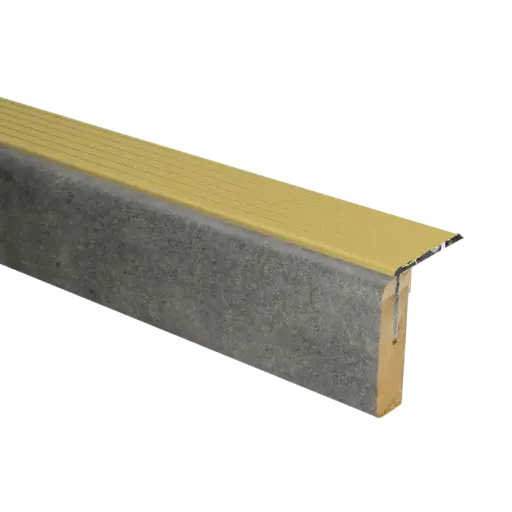 73135 PrimoStep - Uitlooptrede alu goud - Donker leisteen - 90 x 5,7 cm