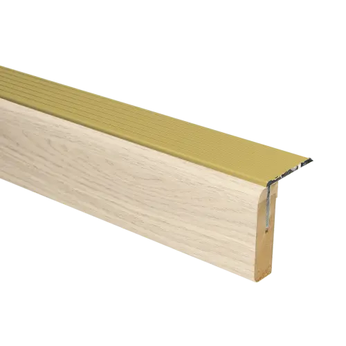 73211 PrimoStep - Uitlooptrede alu goud - San Francisco eiken - 136 x 5,7 cm