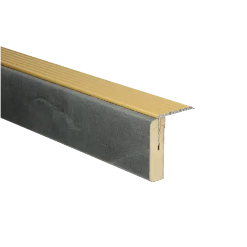 73777 PrimoStep - Uitlooptrede alu goud - Leisteen - 121 x 5,7 cm