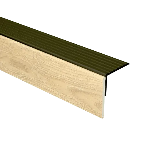 74474 PrimoStep - Uitlooptrede alu brons - LVT Natuur Eiken - 130 x 5,7 cm