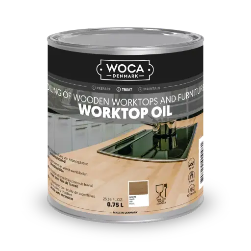 [WOCA40020] Woca werkbladolie voc free Wit 750ml