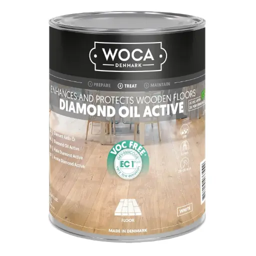 [WOCA40151] Woca diamond oil - active Wit (7%) 0,75l